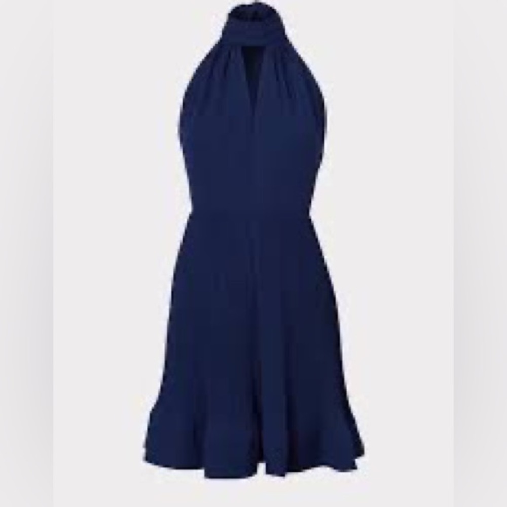 NWT Milly Libby Pleated Halter mini Dress sz10